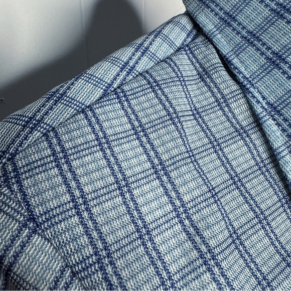 Vintage 70s K-Mart Blue Knit Retro Shirt - Picture 5 of 12